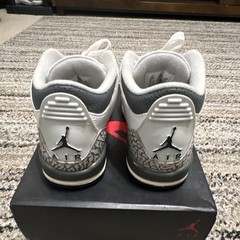 Jordan Air Jordan 3 Retro (GS) White/Black/Gray Elephant Sneakers 4.5Y
