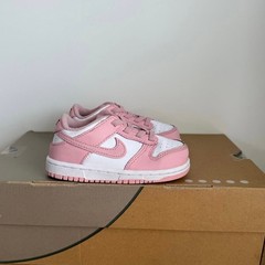 Nike Dunk Low White/Pink Toddler Sneakers HV0929-100- SZ 8 C