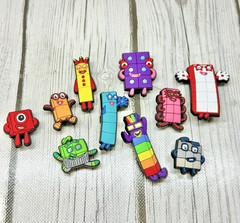 BRAND NEW 10 Total Number Blocks Shoe Charms / Jibbitz for Kids for Adult Crocs