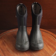 Bogs Boots Youth Size 3 BLK Classic High Handles Waterproof Outdoor Chore Garden