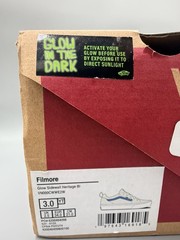 VANS Filmore Glow Sidewall Heritage BI Size 3 YT Shoes Glow In The Dark NIB
