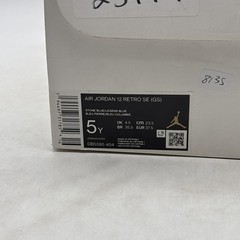 Jordan 12 Retro Indigo Navy White Athletic Shoes Size 5 Youth (GS) DB5595-404