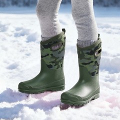 Boys Kids Waterproof Snow Boots Warm Insulated Winter Rain Mud Outdoor Boots