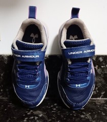 Under Armour GPS Assert 11k AC Blue/Purple White 3023947-400 PreSchool Great Con