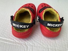 Crocs Disney red Clogs Mickey Mouse Toddler Size C 6 Lined