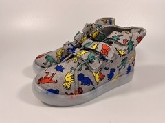 Fabkids Little Kids 3D Dino Light Up High Top Sneaker US SIZE 12
