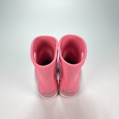 Crocs Crocband Rain Boot Pink Round Toe Kids Waterproof Rain Boots Girls Size 8