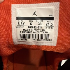 Nike Jordan Why Not Zero.1 Black Gym Red Basketball Shoes A01042-015 Size 6.5y