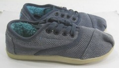 CORDONES NAVY POP CANVAS Canvas Classics FLAT ROUND TOE YOUTH size 13