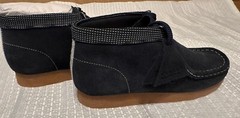 NWOB Kids Navy Combi Suede Wallabee sz 3.5