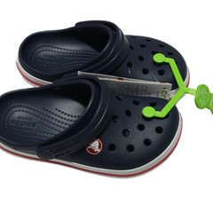Crocs Kids Unisex Crocband Clogs Sandals Navy Red Size C10