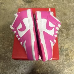 Nike Dunk Low Active Fuchsia PS Mismatched Sizes 12c and 13c