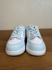 Nike Dunk Low ‘Glacier Blue’ TD Toddler Size 9C FB9107-105 White/Light Blue
