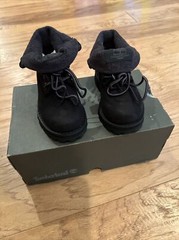 Timberland Courma kid Roll Top Boot – Black – Kids Size 6