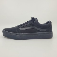 Vans Old Skool Ward Triple Black Canvas Size YOUTH 5 Skateboard Sneakers