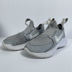 Nike Flex Runner 3 Wolf Grey White PS Size 9C FN1449-001 Sneakers Logo