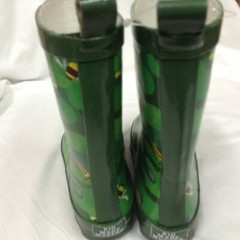 Kids‘ Bug Camo Garden Rain Boots by Kid Made Modern Green Medium(7/8)