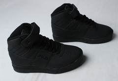 Fila Kid’s Matte Hook & Loop Vulc Mid Top Sneakers EJ3 Black US:12 UK:11 EU:29.5