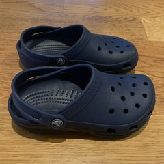 Navy Blue Original Classic Cayman Kids Crocs Clogs Shoes Juniors Girls Boys 2-4