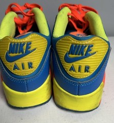 Nike Max 90 307793-410 size 6Y Blue Neon Orange Yellow