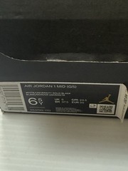 Air Jordan 1 University Gold Mid 6.5Y Leather Sneakers