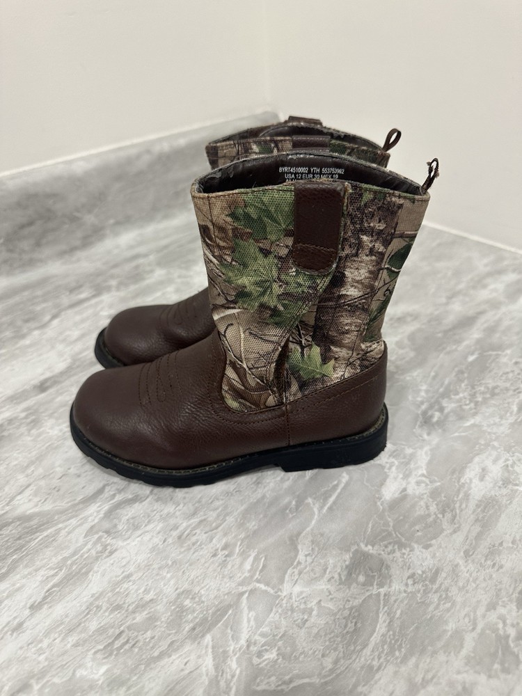 Real tree Kids Boots Size 12