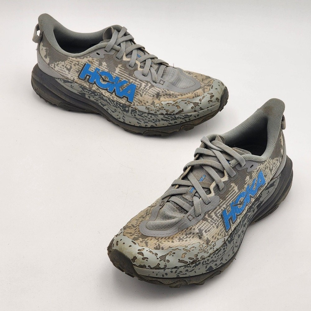 Hoka Speedgoat 6 Sneakers Galactic Grey Blue Unisex Youth Size 5 Women’s 7
