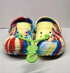 Crocs 207778-75V Classic Lined Marbled Clogs Unisex Kid’s Size C6 NEW with TAGS