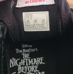 BRAND NEW! VANS Disney Nightmare Before Christmas SK8-Hi Shoes Kids Sz 11