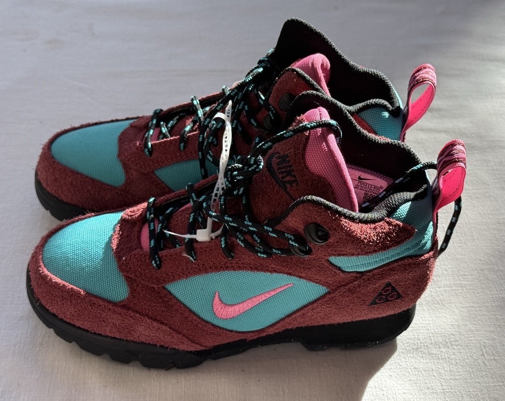 Nike ACG Torre Mid Waterproof Red Pinksicle Dusty Cactus Boots FD0212-600 US 4