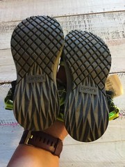 CARTER’S STRIKER SANDALS LIGHT-UP SHOES UNISEX TODDLER/YOUTH GRAY & NEON SIZE 12