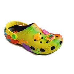 CROCS Big Kid Size J4 Womens 6 Gushers Slip On Classic Clogs K Shoes Multi Color