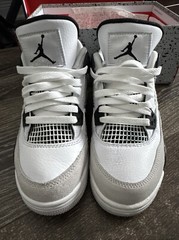 military black jordan 4 4.5y Style Code 408452-111
