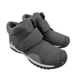 Keen Waterproof Leather Snow Boots Gray 100g Insulation Kids Size 5Y