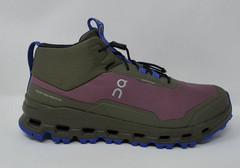 On Cloudhero Mid Waterproof Size Youth 5 Shoe Cherry/Olive NWB