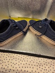 VANS Chukka 4Y Grey Preowned Palm Tree Low Canvas Skateboarding Shoes