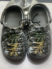 Real Tree Edge Rugged Shark Boys 6 Slip On Clogs CAMO Floatable Water Shoes NWT