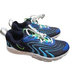 Nike Air Max 270 React Eng Sneakers Grade School Size 4.5Y Blue CD6870-400 New