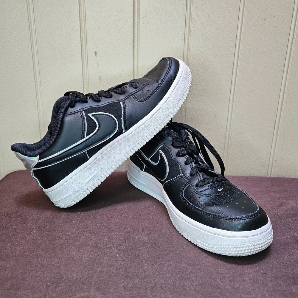 Nike Air Force 1 LV8 GS – Black / Iridescent Youth Size 5Y / Women’s 6.5 AF1
