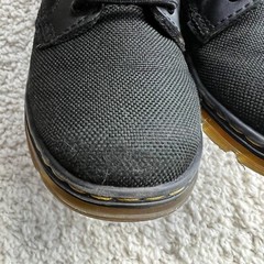 Dr Doc Martens Combs J black canvas combat boots unisex boys girls size 13