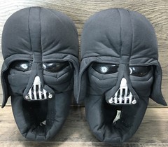 STAR WARS DARTH VADER Polyester Step In Slippers Child Size 6 2012