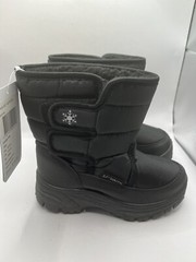 37 Degrees South Kid’s Size 12/29/30 Water Resistant Fuji Snow Boots Black Lined