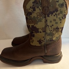 Durango Rebel Green Digi Camo Square Toe Western Boots DDB0353 Youth 4- W 5.5