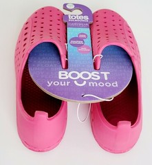 Totes Sol Bounce Toddler Pink Pull-On Clog Beach Water Sand Sandal Size 11-12 T