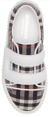 Burberry Kids‘ Mark Check Sneaker, Pale Rose IP Check 34 EU Little Kid B1601