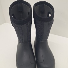 Bogs Neo-Classic Boots Youth Size 12 Black Waterproof Insulated Snow Winter