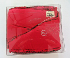 NIB Restoration Hardware Child Red Duck Down Slippers Duvets sz Pre-Teen 9-13