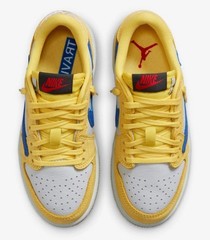 Jordan 1 Retro Low OG SP Travis Scott Canary Sneakers PS Kids – Size 12