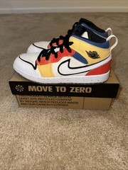 Jordan 1 Mid Multi-Color Canvas (GS) – Size 3