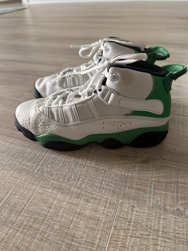 Jordan Air Jordan 10 Mid Top Leather Colorblock White Green Black 3Y 323432-131